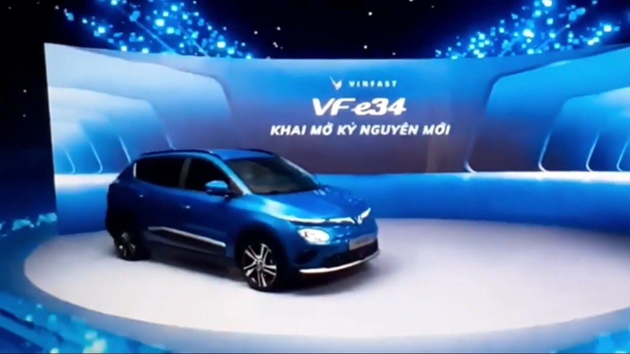 khoảng khắc vinfast vf5 vf7  vf8 vf9 và vf35 ra mắt tại trưởng Lãm ces 2022