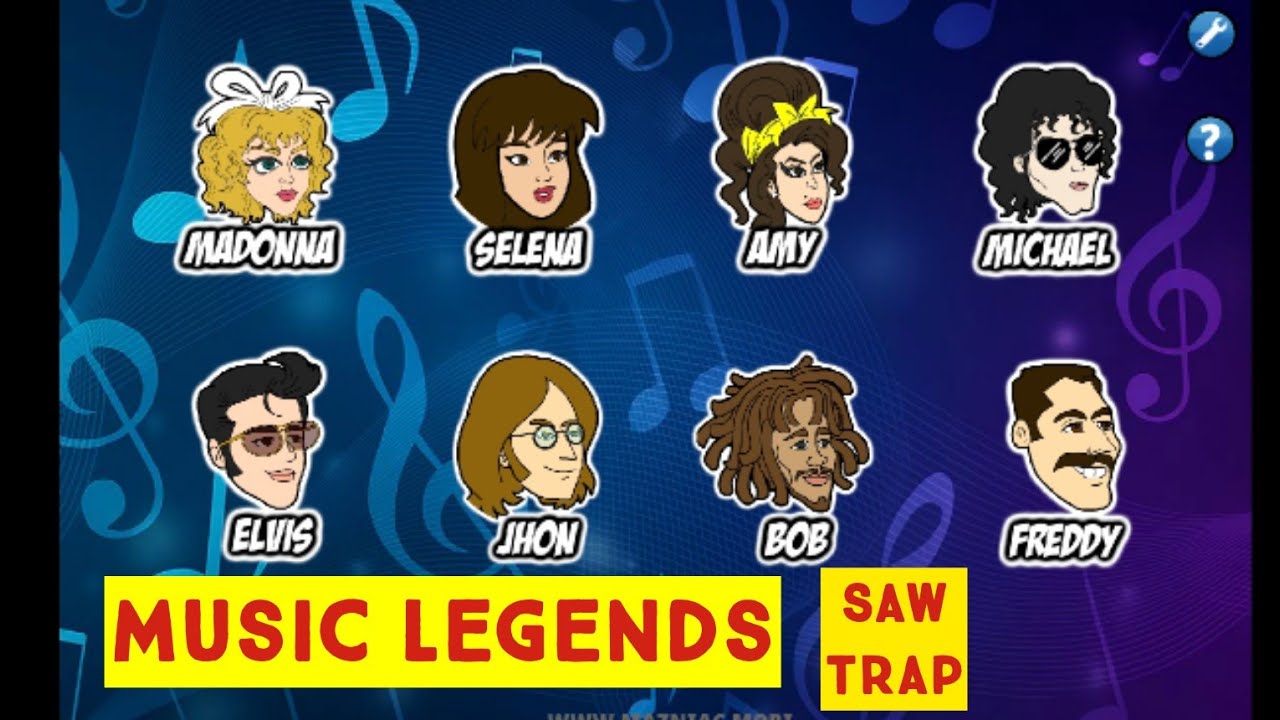 Music Legends: Saw Trap Full Walkthrough (By Mazniac)