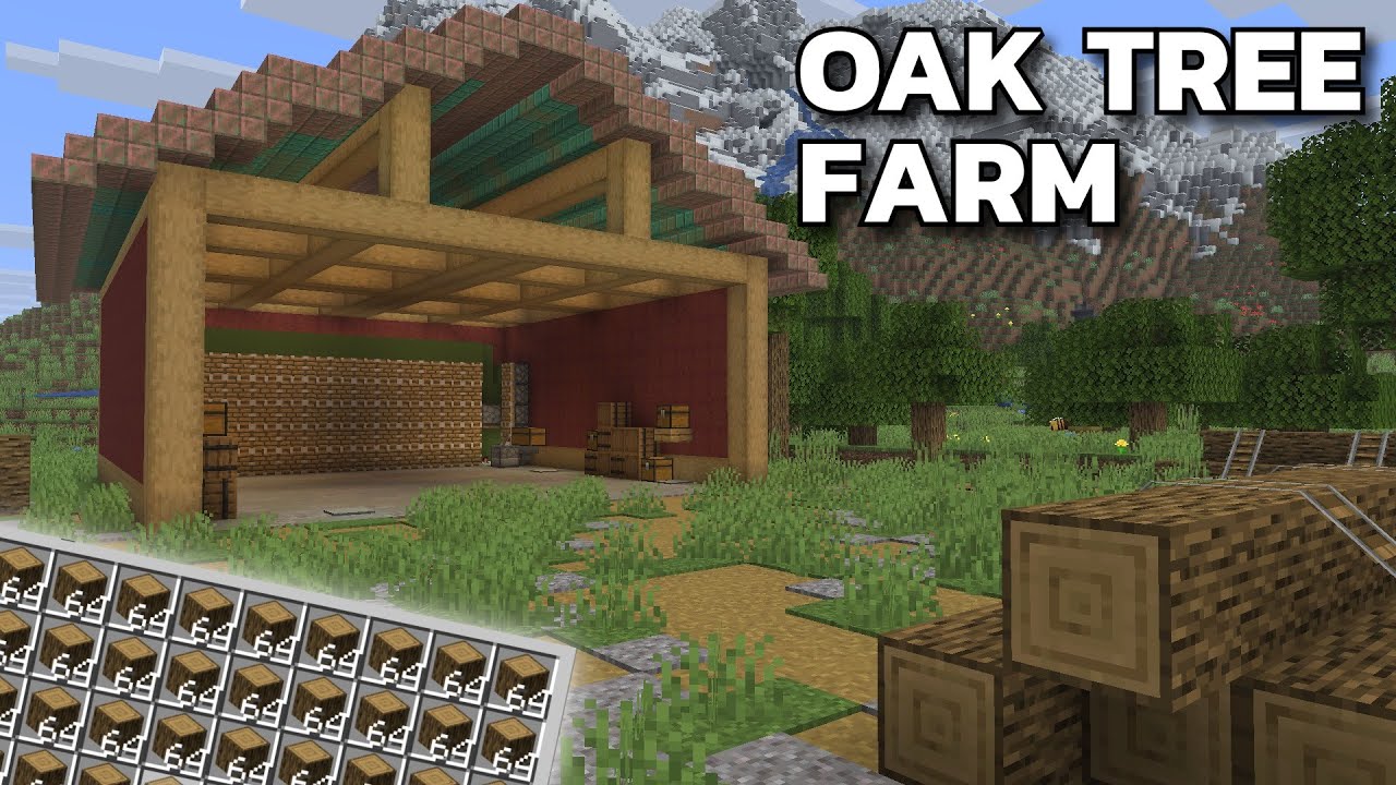 Minecraft TREE FARM - Simple & Aesthetic Design (OAK ONLY) | Java 1.21.10+