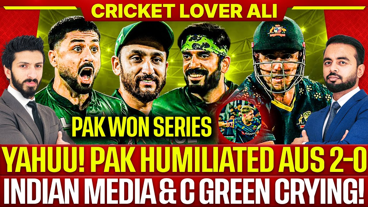 Yahuu! Pak Spin Humiliated Aus 2-0 | Indian Media & C Green Crying | PAK vs AUS 2nd T20