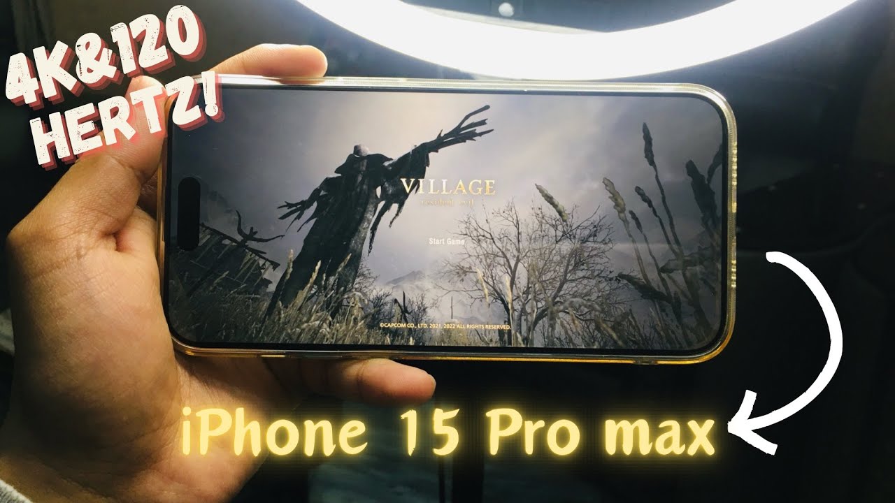 First Time Ever i Played Resident Evil Village on iPhone 15 Pro Max !! Future of Smartphone Gaming