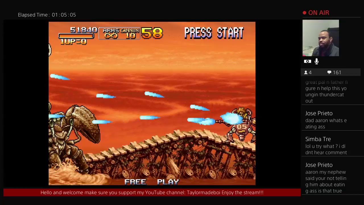 Taylormadeboi Gaming: Metal Slug Anthology Random Stream And Chat