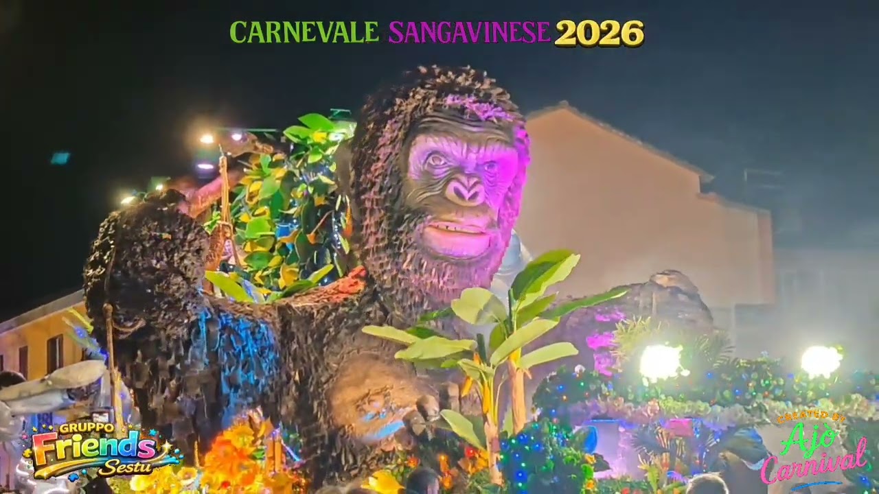 Gruppo Friends di Sestu al Carnevale Sangavinese 2026