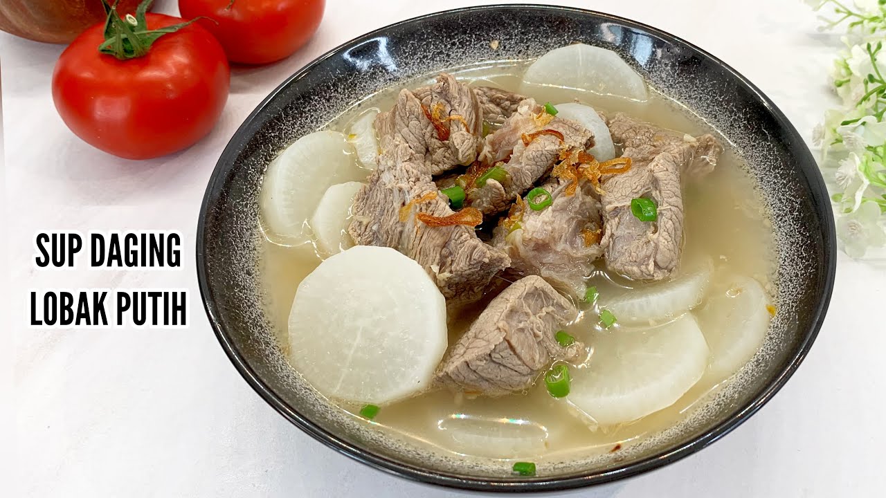 NAGIH BANGET‼️ RESEP SUP DAGING LOBAK PUTIH ENAK DAN SEHAT