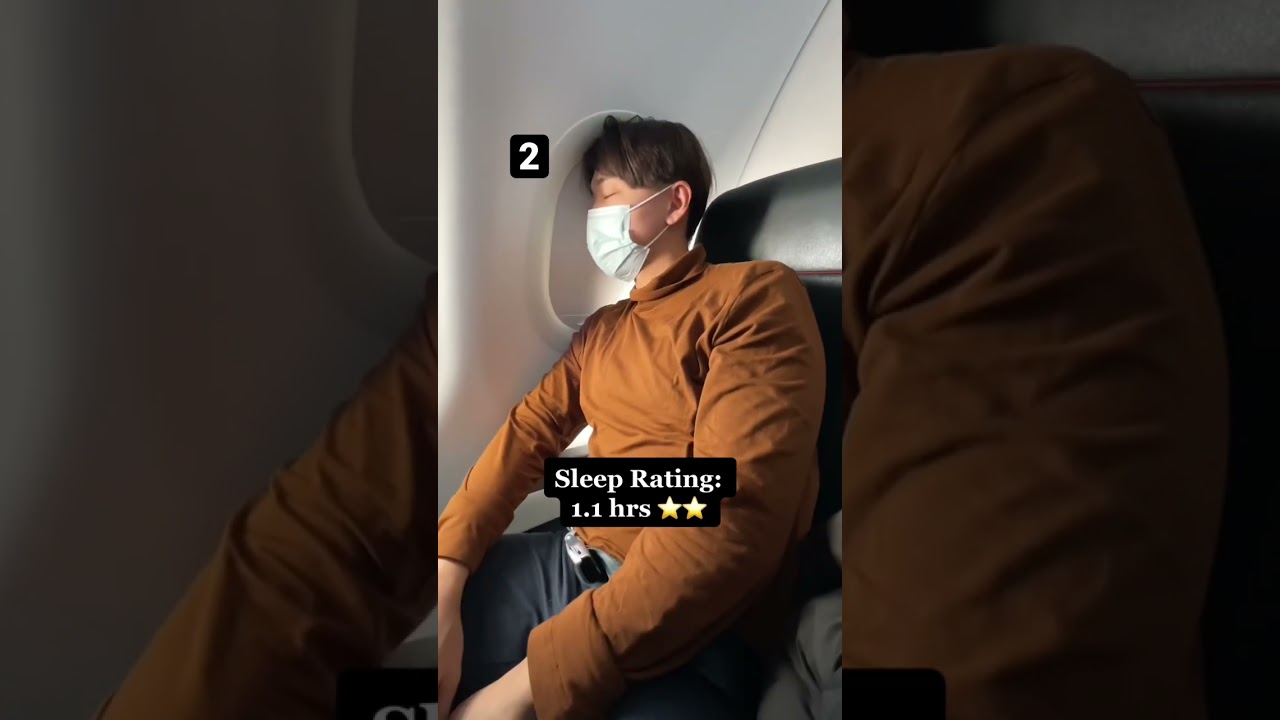 How to sleep on a plane. #travelhacks #flight #travel