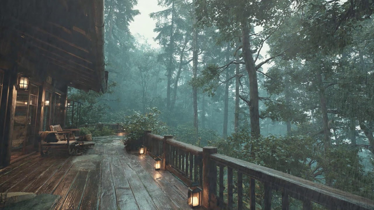 12 Hours of Rain on Cabin Roof — Insomnia Relief & Relaxation