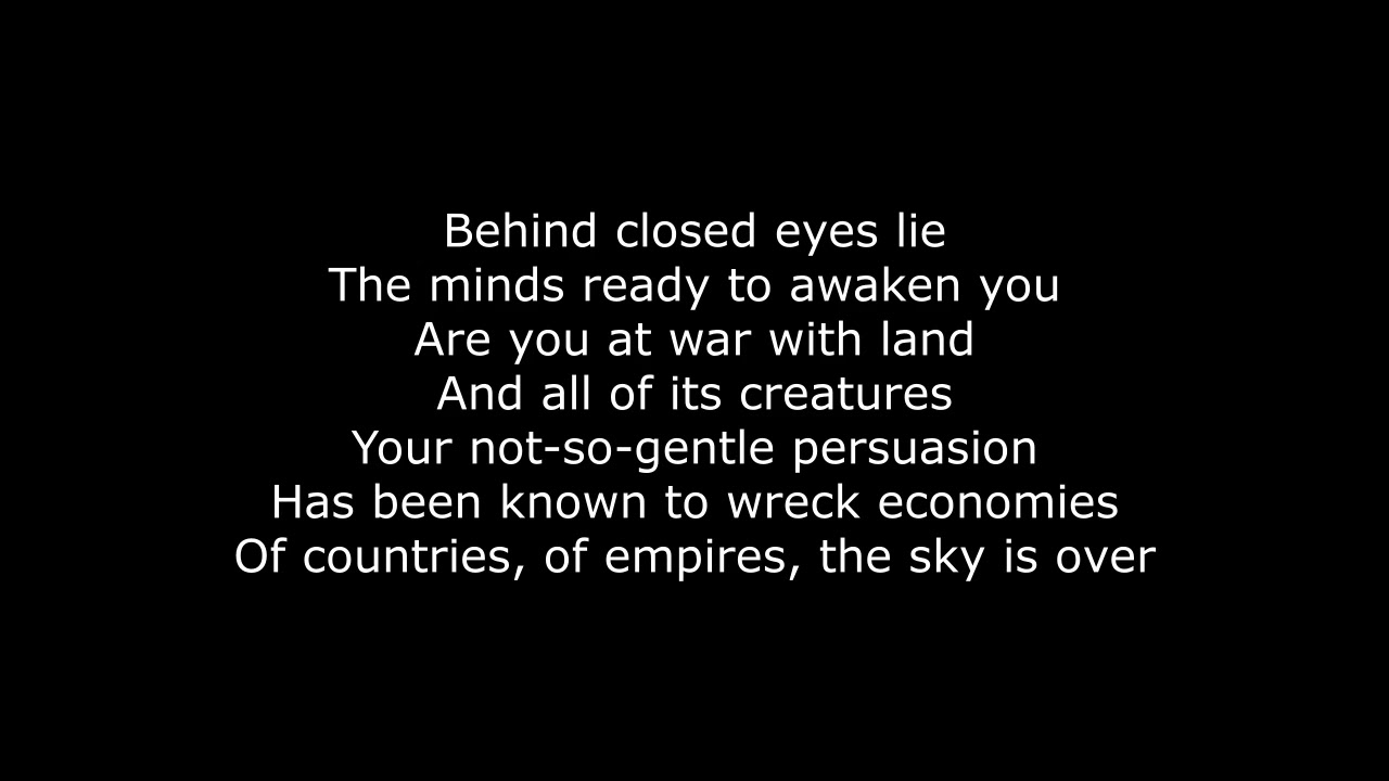 Serj Tankian - Sky Is Over (Lyrics)