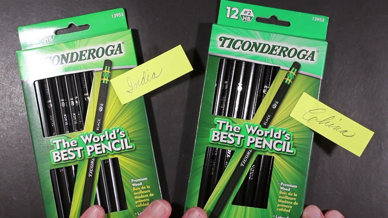 Dixon Ticonderoga Black India vs China Review