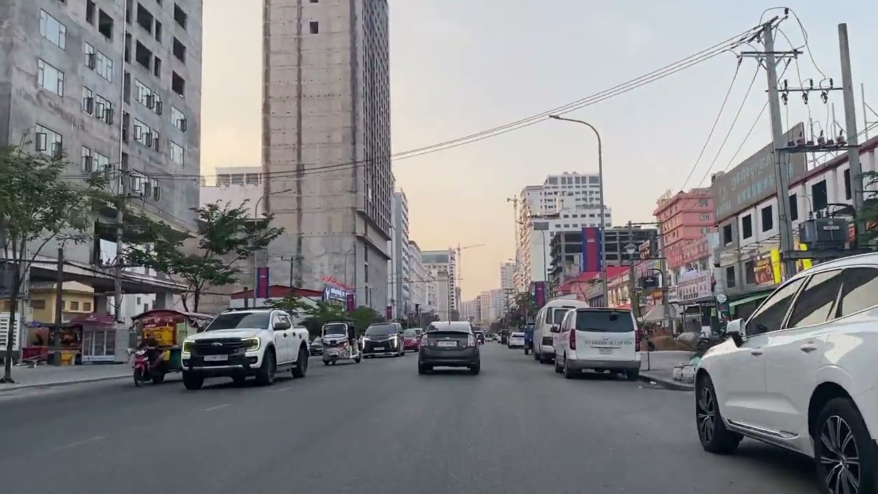 Busy Driving Roads #road #travel #automobile #trip #roadtrip #review #road #traffic #sihanoukville 