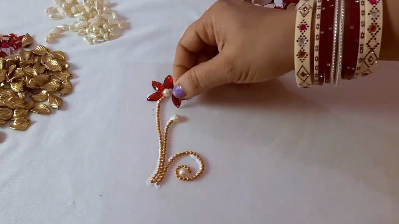 How to make Rearrangeable Kundan Rangoli | Reusable Rangoli