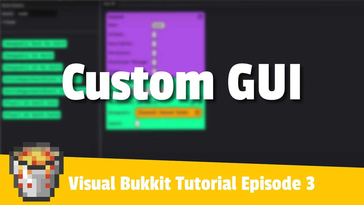 GUI's.... Ep 3, Visual Bukkit Tutorial