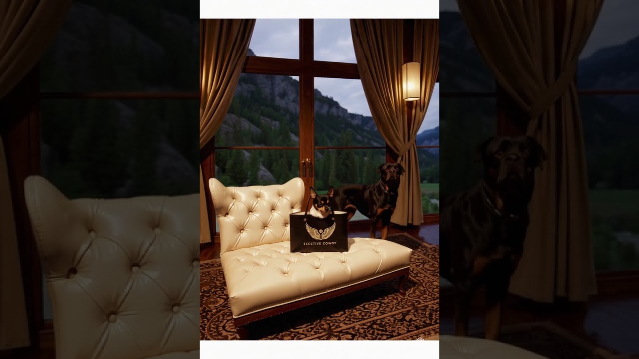 Luxurious Mountain Lodge Scene 2 #design #country #couture #art #style #wilderness #dog