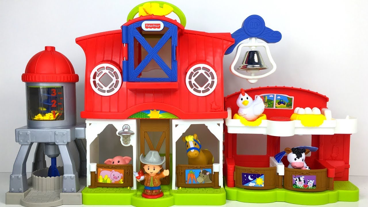 BAUERNHOF MIT FARMER NIEDLICHE TIERE UND LIEDER LITTLE PEOPLE CARING FOR ANIMALS FARM - UNBOXING