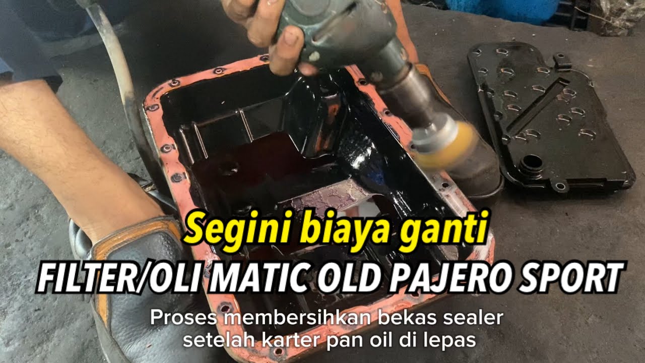 Ganti filter oli transmisi Pajero sport gen 1
