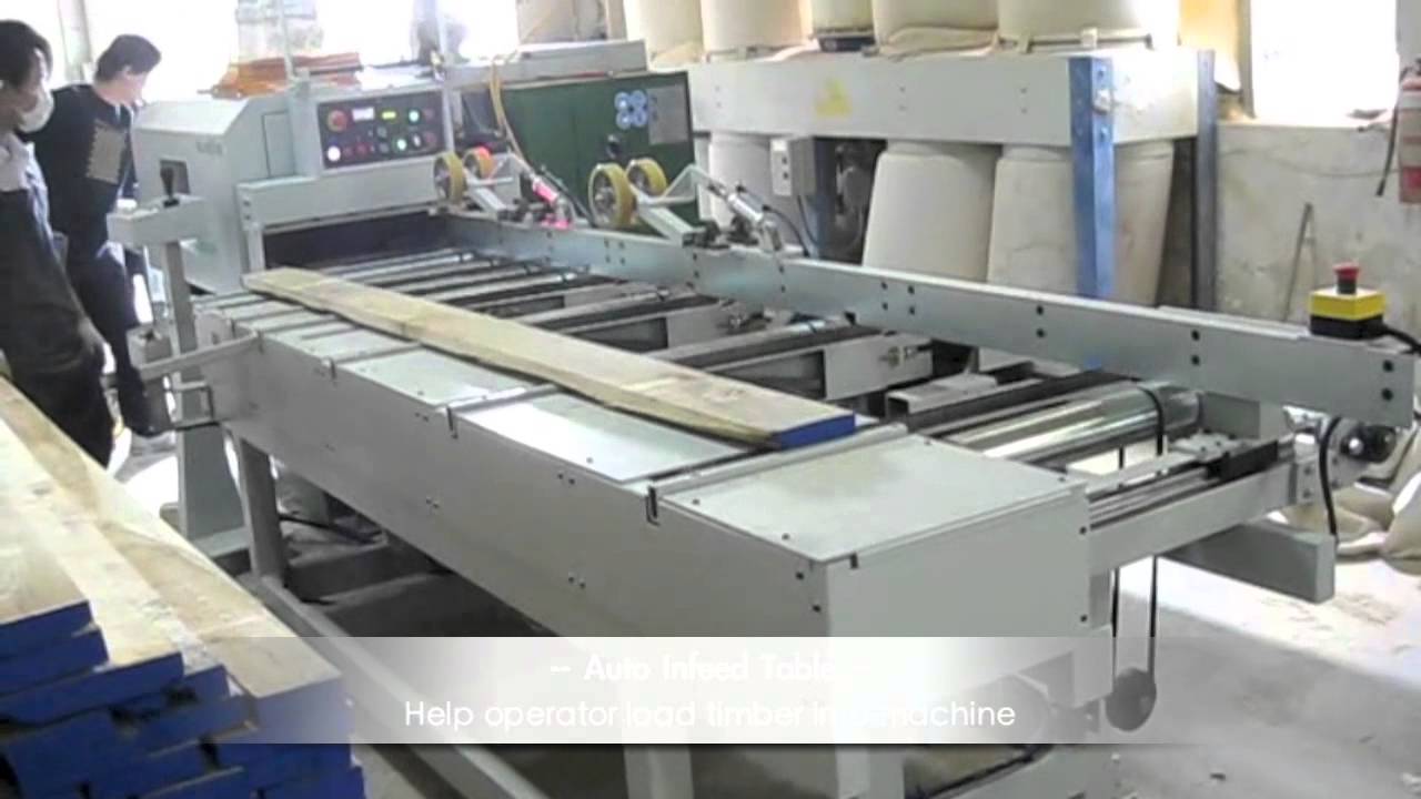 KuangYung Auto infeed Table for Gang Rip Saw