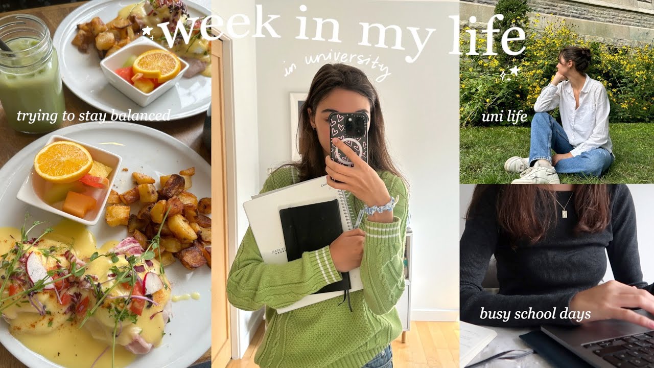 university week in my life | busy school days, library studying & trying to stay balanced