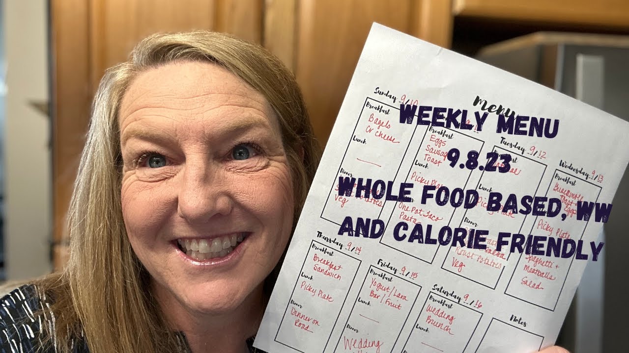 Weekly Menu - It's A Simple One!