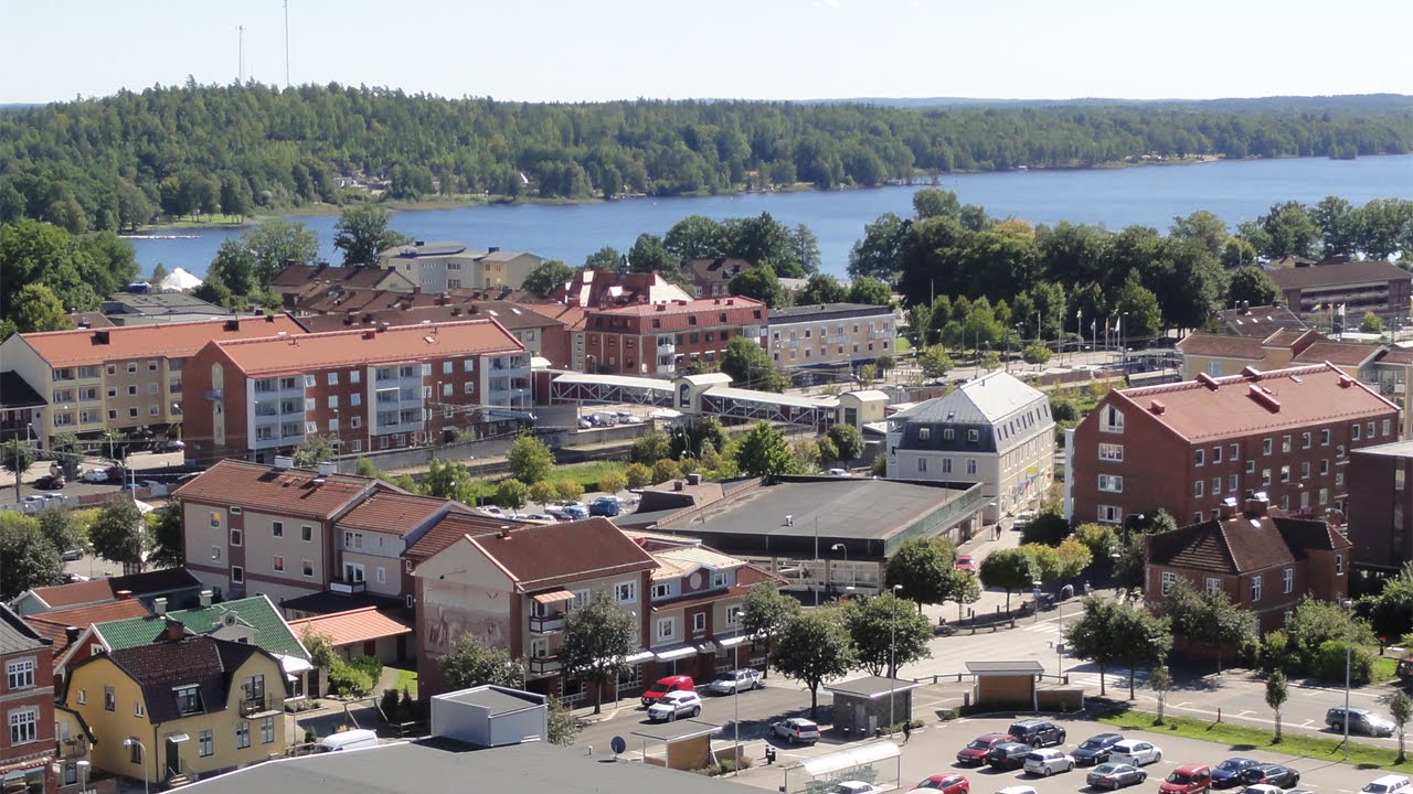 Osby filmat från masten på vattentornet