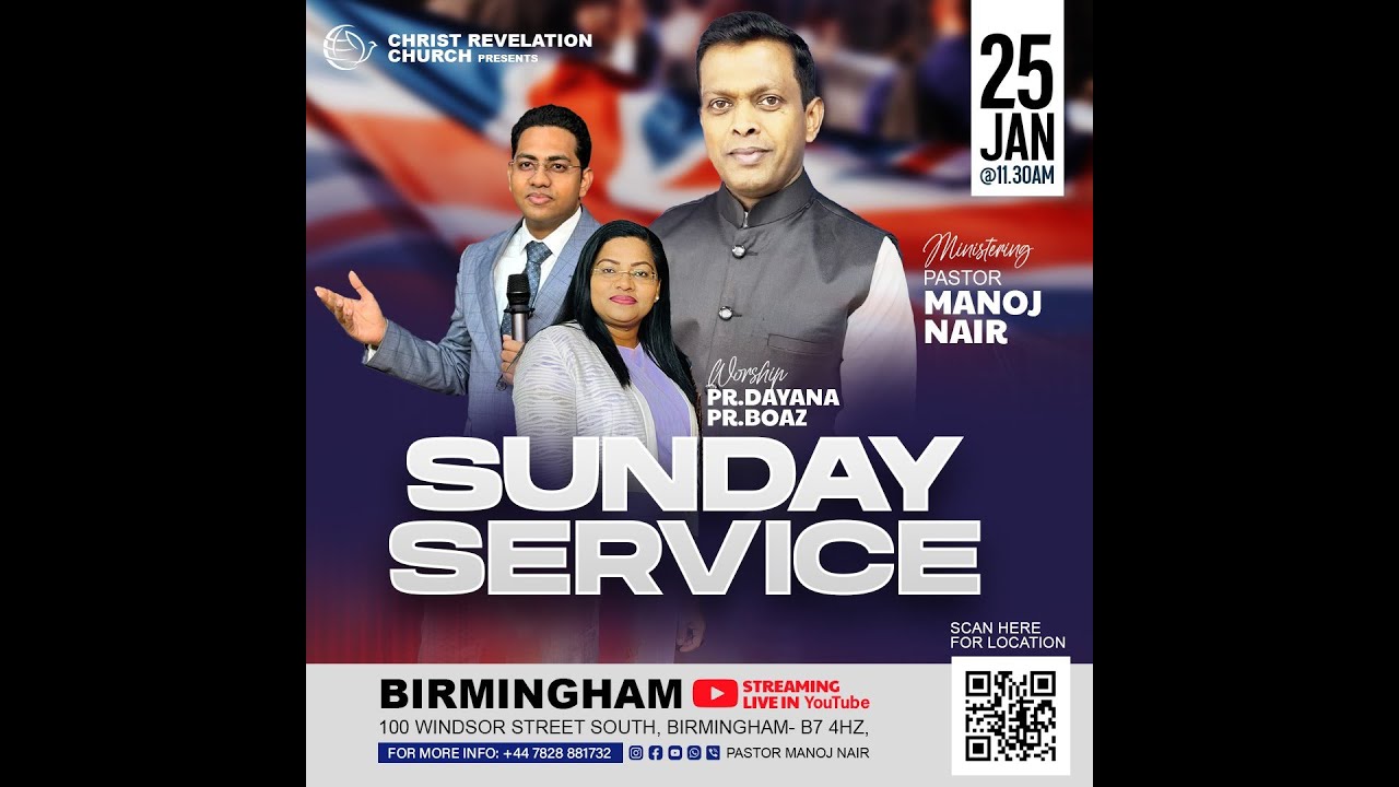 PASTOR MANOJ NAIR | SUNDAY SERVICE | CHRIST REVELATION CHURCH