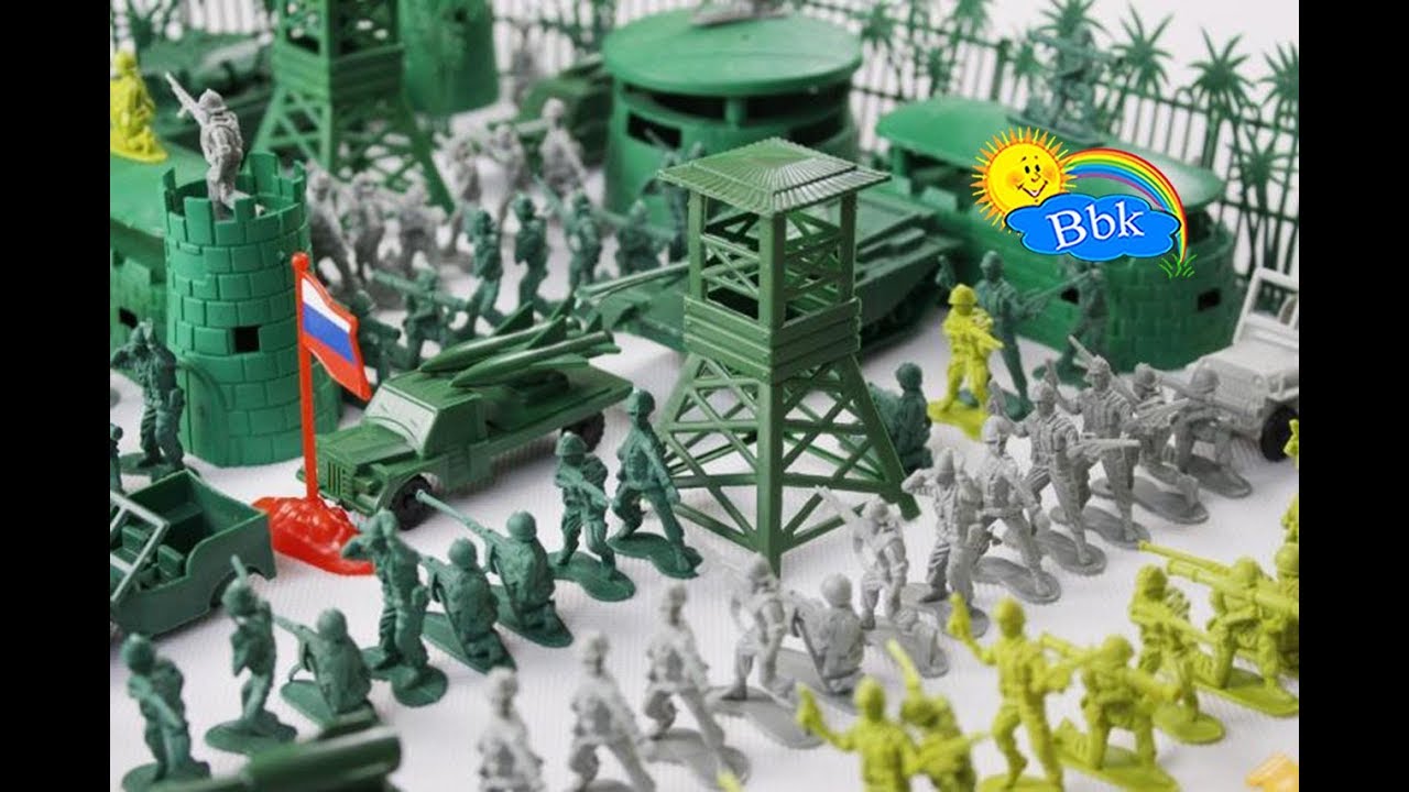 Домашние сражения игрушек ↑ Военные солдатики,  нёрфы, роботы ↑ Обзор игрушек