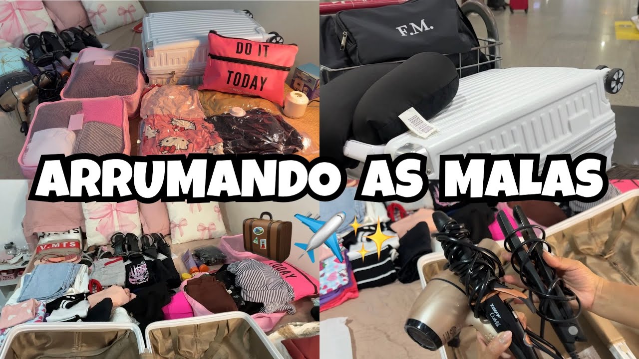 ARRUMANDO AS MALAS PARA MANAUS 🧳✈️✨ | MALA DE MÃO & MALA DESPACHADA |  O QUE LEVAR NA MALA?