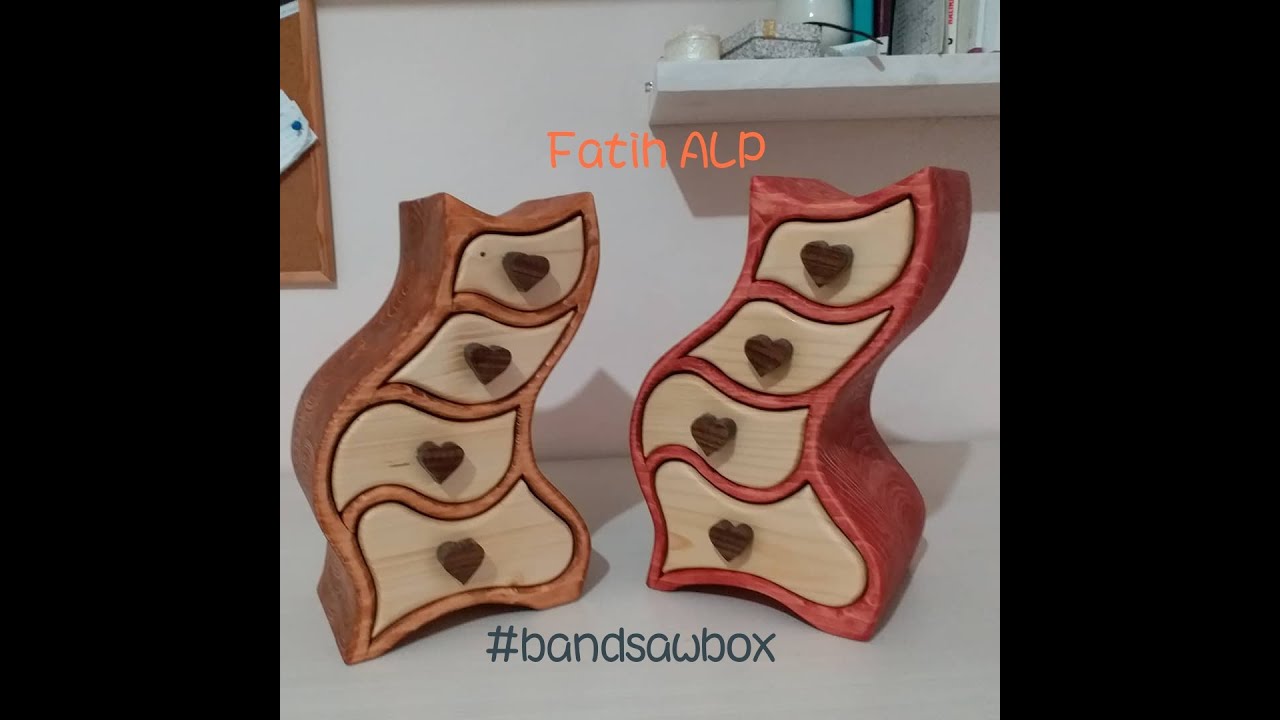 BANDSAW BOX - FANTASTİK JEWELLERY BOX - Fantastik Eğik Ahşap Takı Kutusu Yapımı