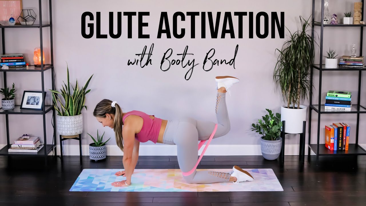 5 Minute Glute Activation Exercises with Band | Booty Band Glute Activation Warm Up