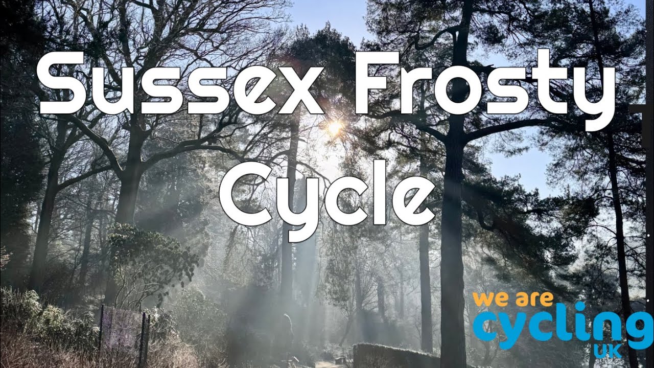 Winter Frost Cycle around Gatwick