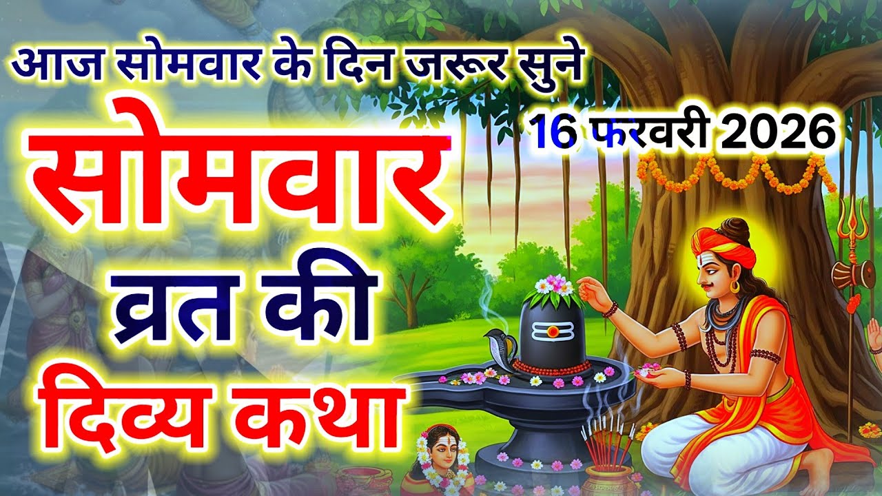 सोमवार व्रत की दिव्य कथा || Somwar vrat ki Divya Katha || 16 फरवरी 2026