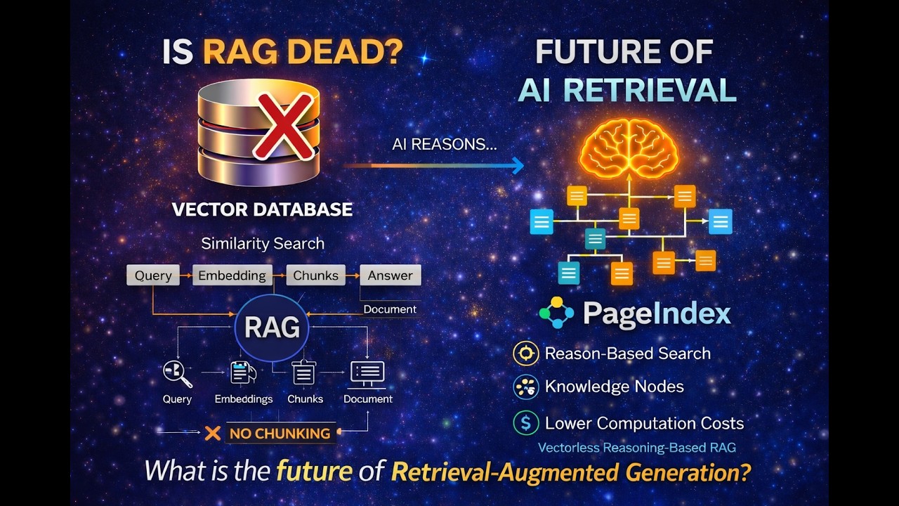 PageIndex  Vectorless RAG | Vectorless RAG Tutorial With PageIndex-No VectorDB And Chunking Required