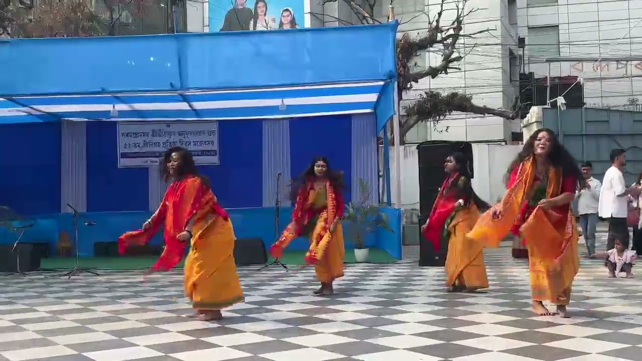#boro dance .sotsong mandir bhogaghor 🙏