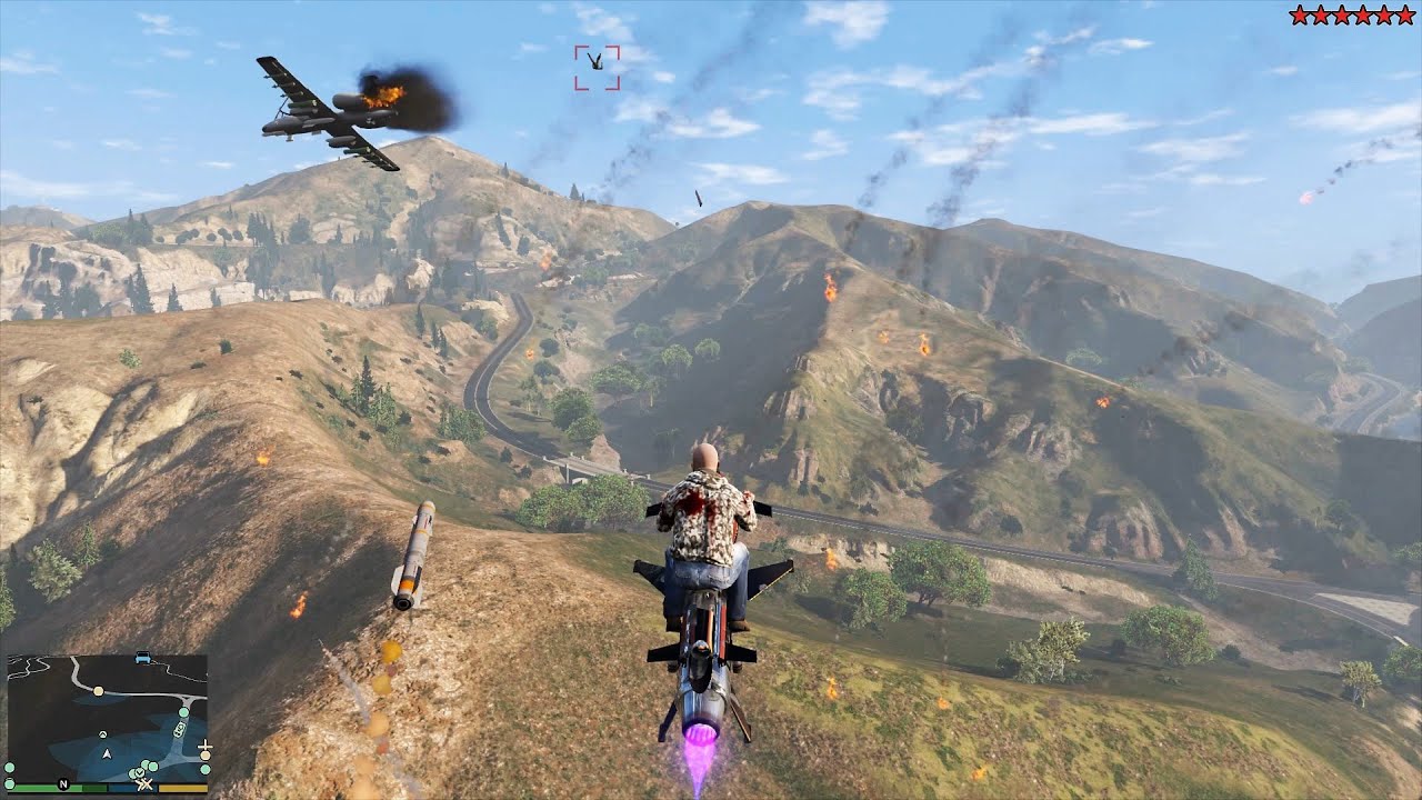 GTA 5 - MICHAEL’S TEN STAR OPPRESSOR MK II RAMPAGE!!