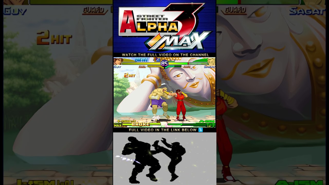 Guy is UNSTOPPABLE in Street Fighter Alpha 3 Max!