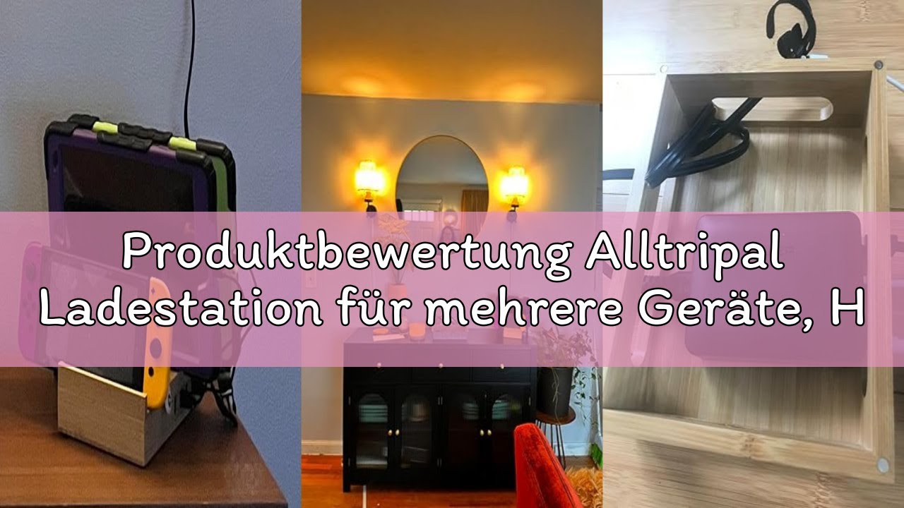 Produktbewertung Alltripal Ladestation für mehrere Geräte, Handy Ladestation 50W USB Ladegerät Schne