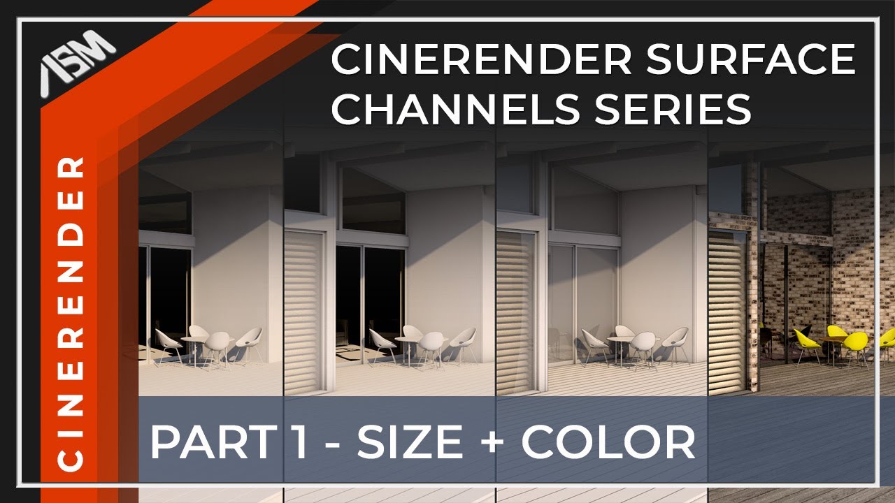 CineRender Surface Settings Series Part 1 Size and Color Channel in ARCHICAD