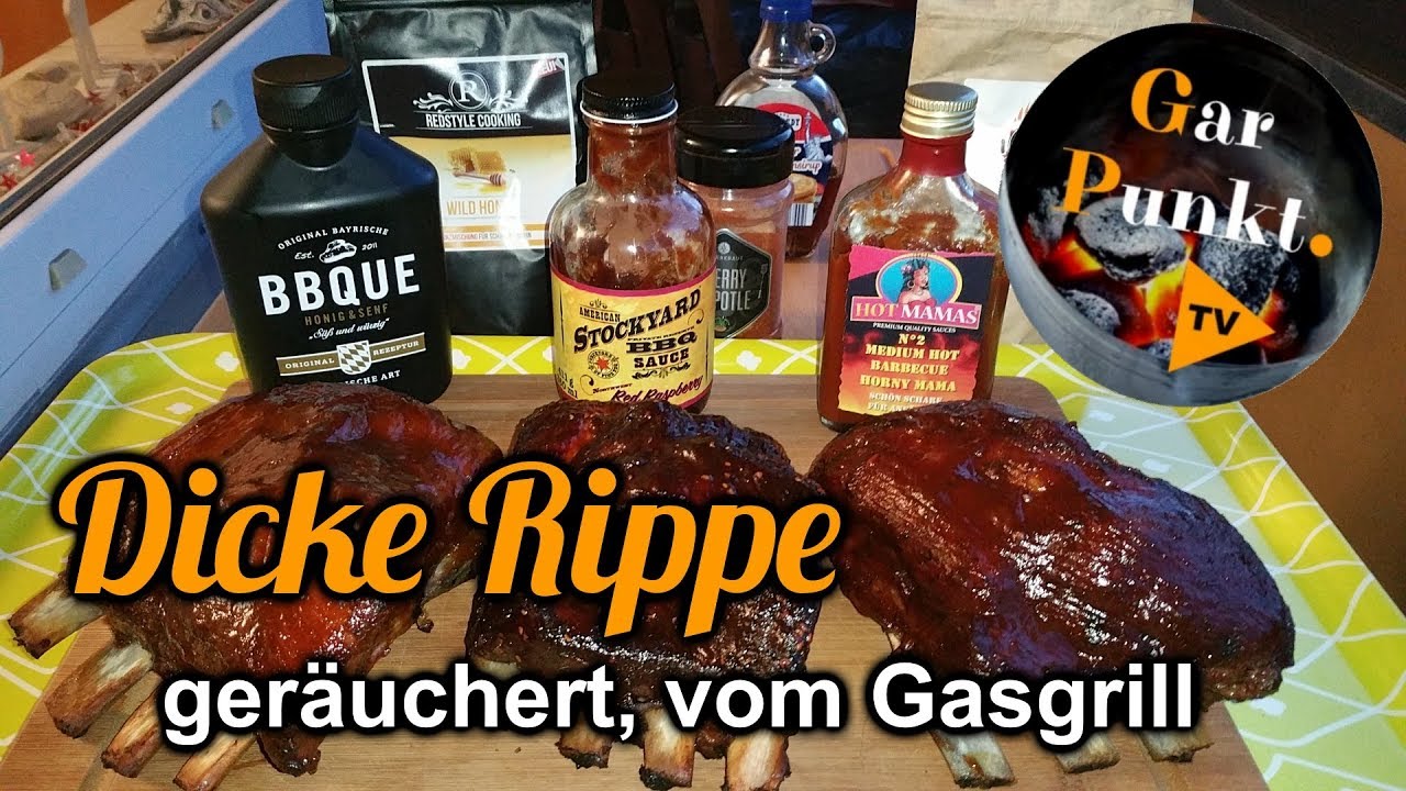 Dicke Rippe geräuchert, vom Gasgrill - GarPunkt.TV #24 - Grill BBQ Rezept