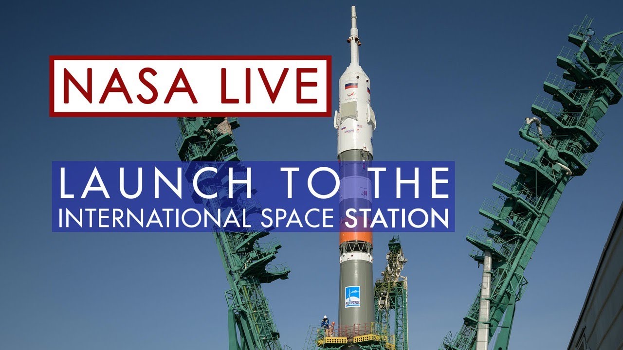 Soyuz Crew Launch to the International Space Station (Official NASA Broadcast)