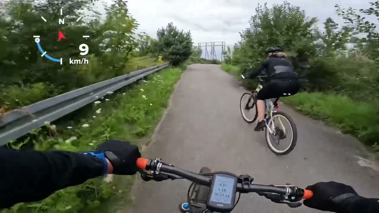 Ścieżka rowerowa Puck Garmin Edge 1030 plus  GoPro 10