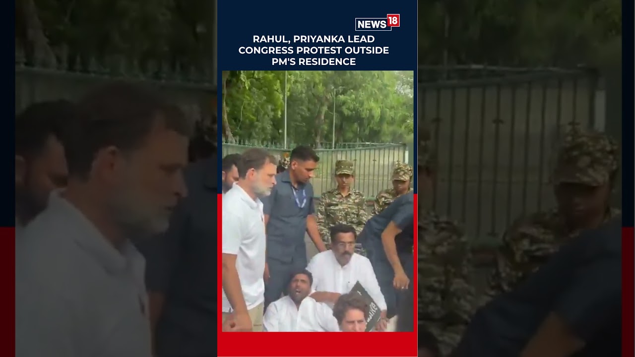 Rahul Gandhi & Priyanka Lead Congress Protest Outside PM Residence Over Student Agitation | N18S