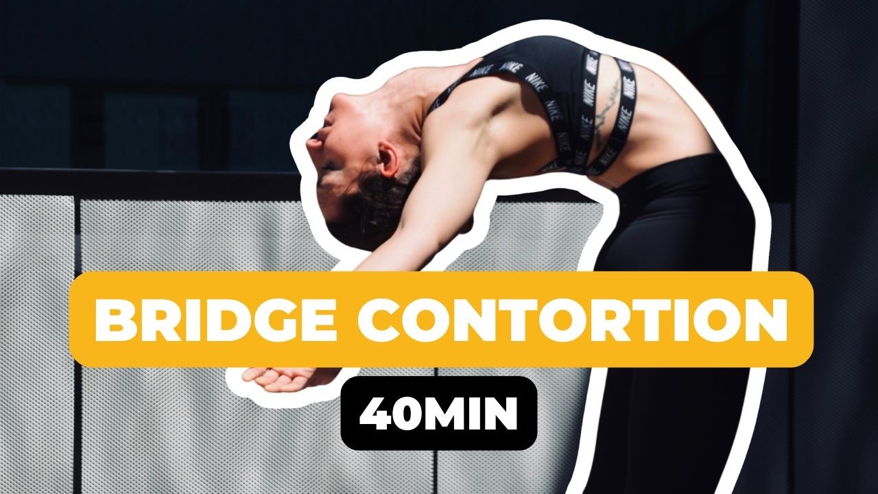 Contortion training with coach Zohar 🐍 Bridge Pose Drills Using the Wall