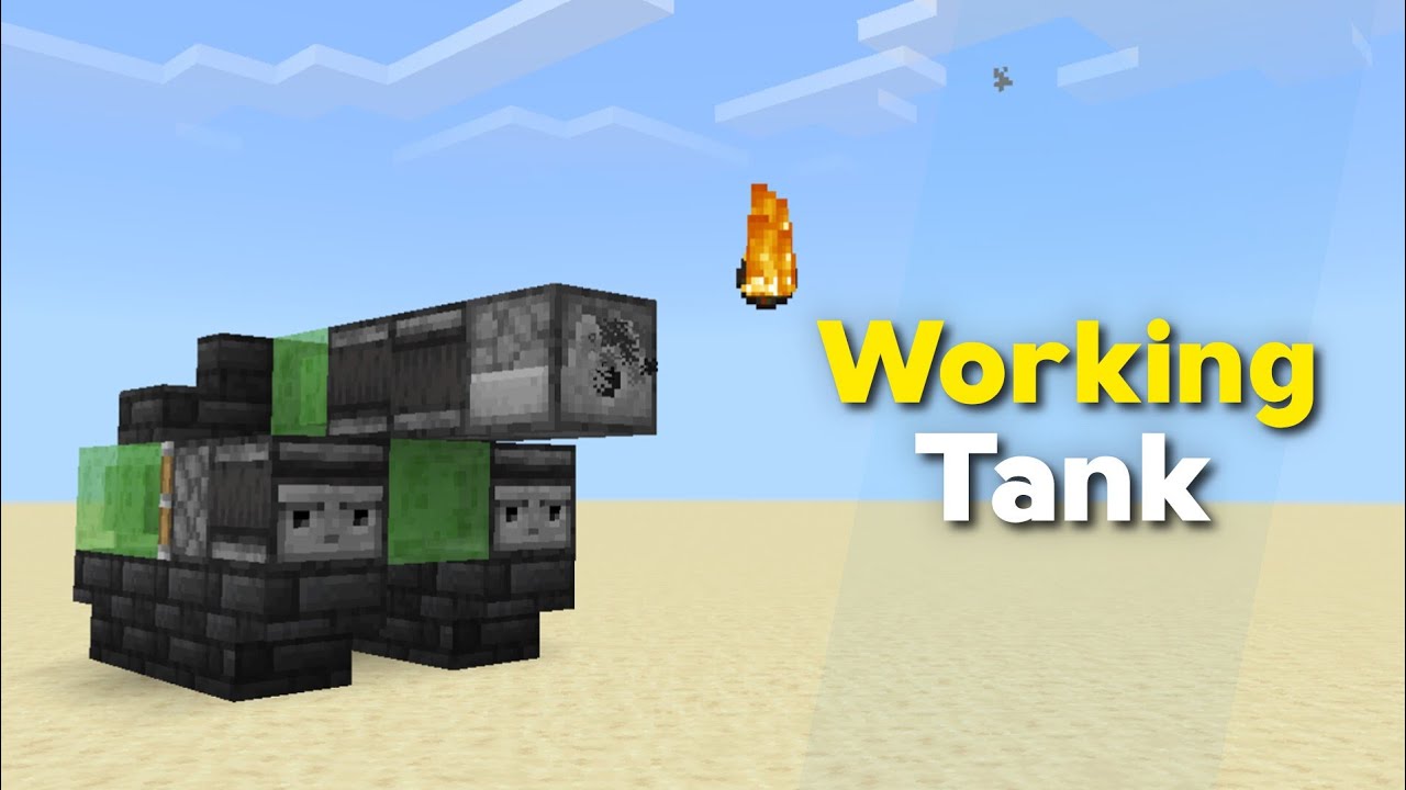 Working Tank in Minecraft Bedrock!