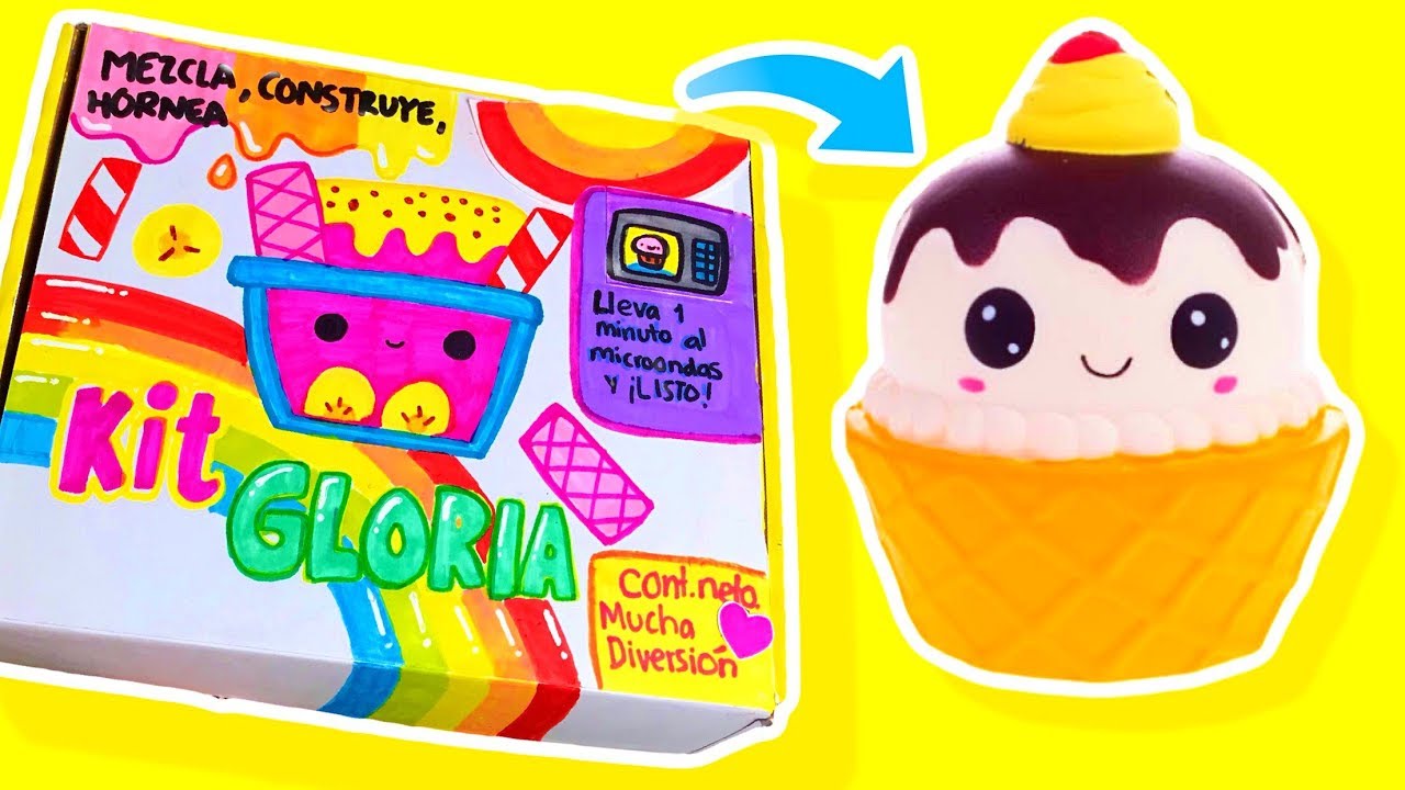 HAZ TU PROPIO SQUISHY EN EL MICROONDAS!🔥 Kit para hacer squishies