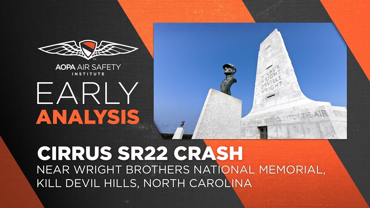 Предварительный анализ: крушение Cirrus SR22 возле Национального мемориала братьев Райт — Килл-Де...