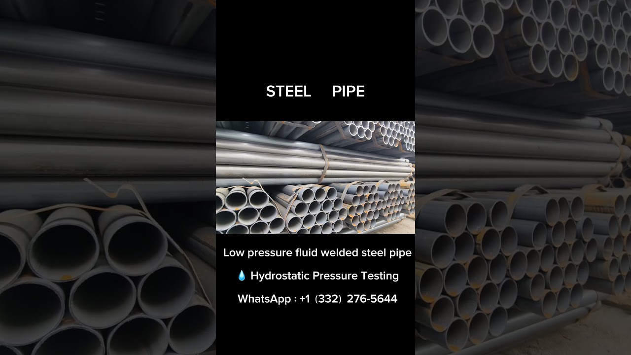 Steel pipe factory with an annual output of over 500,000 ton.Hydrostatic Pressure Testing