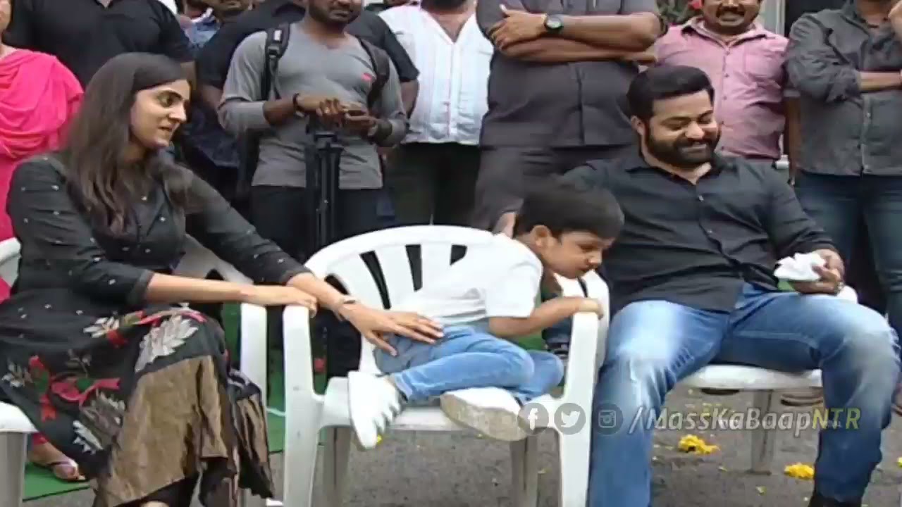 Jr NTR Fun Moments With His Son Abhay Ram