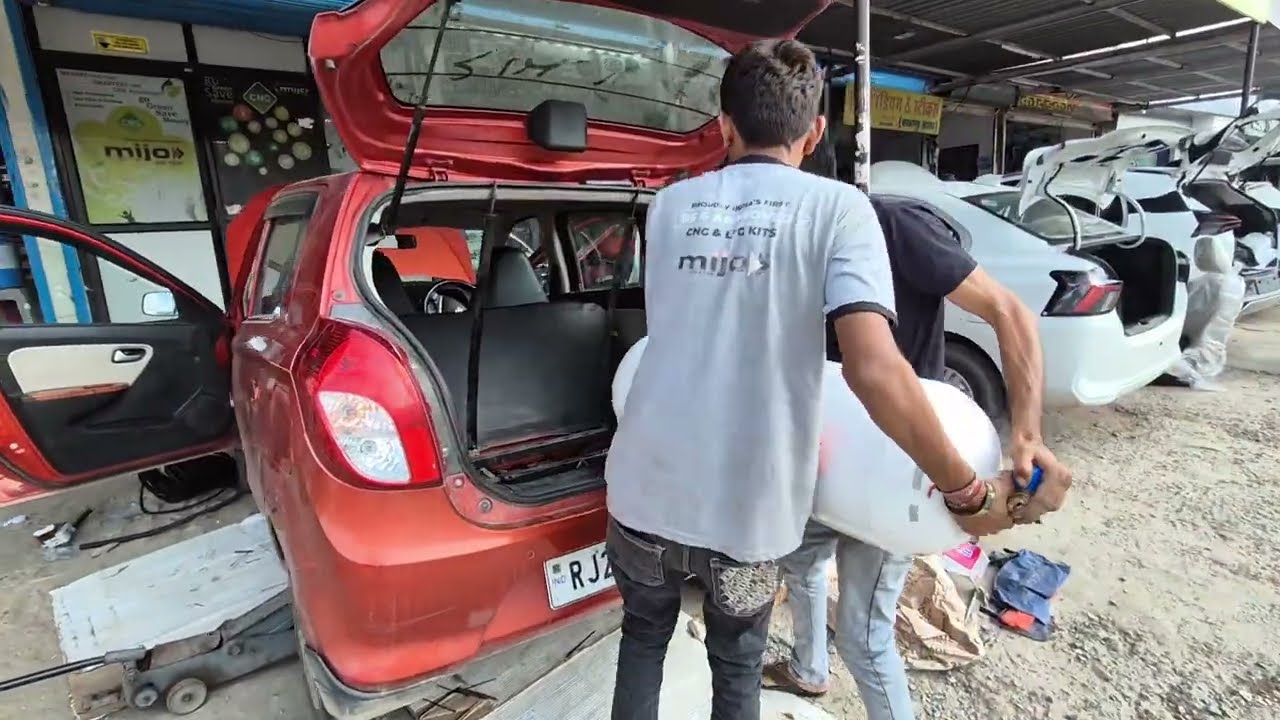Maruti Alto 800 CNG Installation /2019 Model Best CNG Installation Ever  😱🔧⛽🚗💯👍