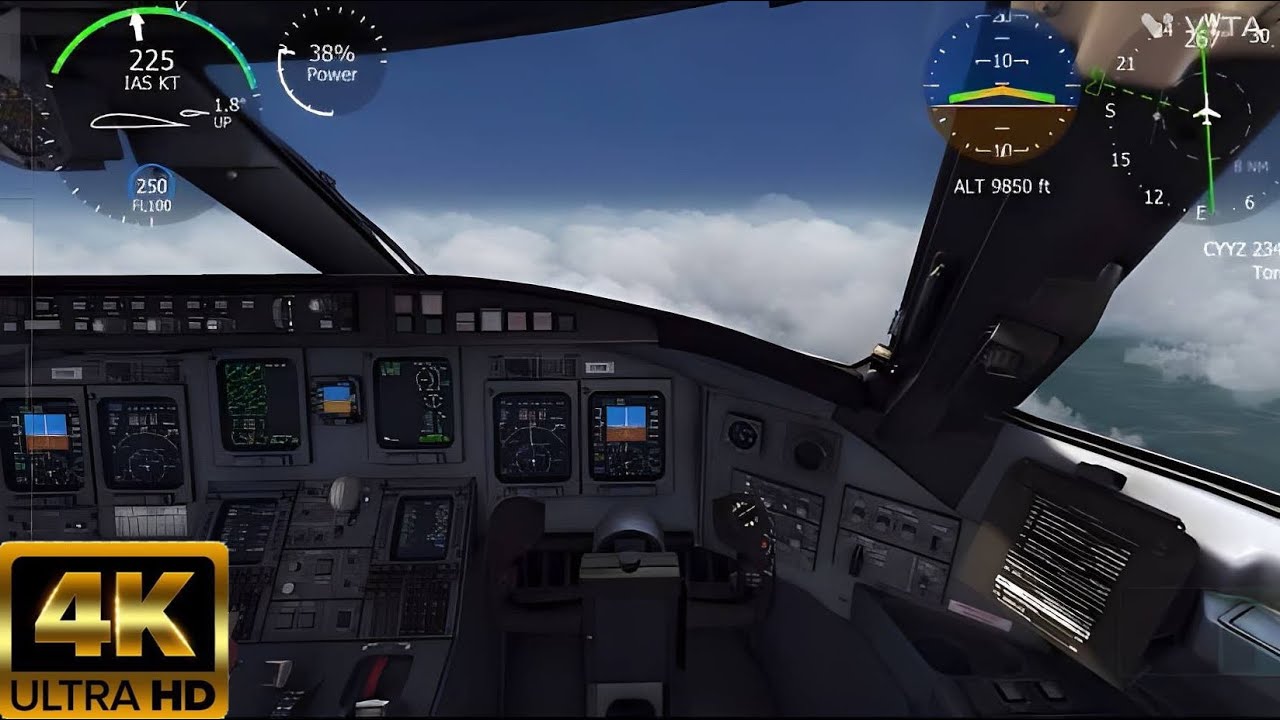 Full flight CYUL-CYYZ in a CRJ-900LR(Aerofly Fs Global)
