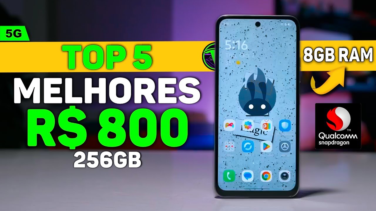5 CELULARES BARATOS ATÉ R$ 800 REAIS PARA JOGOS