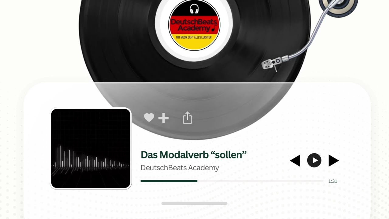 Konjugation von „sollen“ | German Modal Verb “sollen” (should) Song (A1)