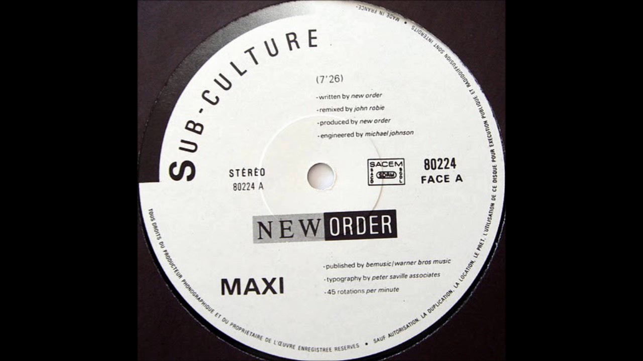 Sub-Culture (12inch) by New Order